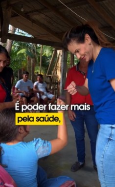 Anúncio com o texto: é poder fazer mais pela saúde