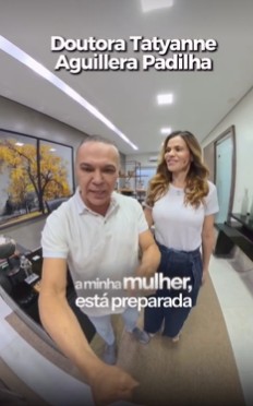 Anúncio com Jalser Renier e a Doutora Taty